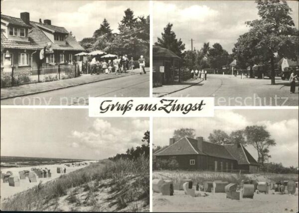 Zingst Ostseebad Strassenpartien Strand Haus