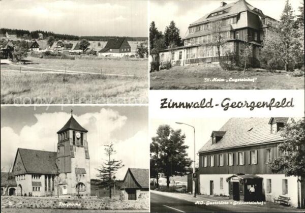 Zinnwald-Georgenfeld Teilansicht SV Heim Lugsteinhof Dorfkir
