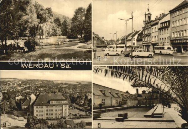 Werdau Sachsen Stadtpark Marktplatz Diesterweg Obersch
