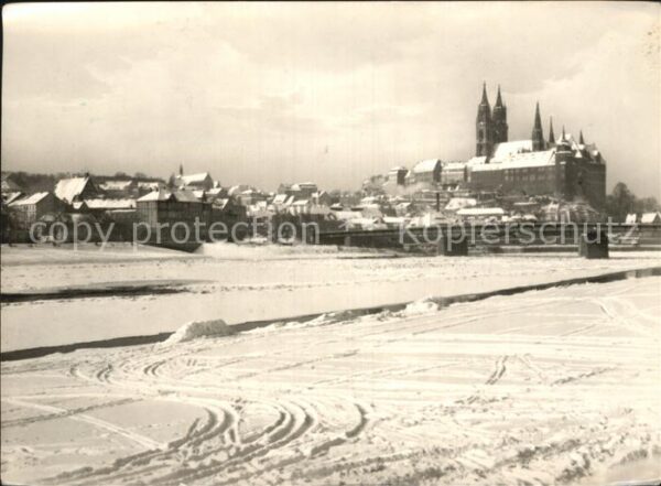 Meissen Elbe Sachsen Albrechtsburg und Dom