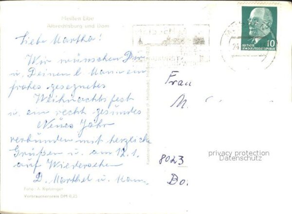 Meissen Elbe Sachsen Albrechtsburg und Dom – Bild 2