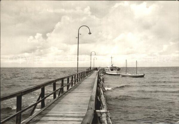 Lubmin Ostseebad Seebrücke Bootsanlegestelle