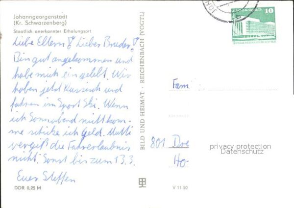 Johanngeorgenstadt Jugendherberge Ernst Schneller Postamt – Bild 2
