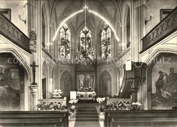 Johanngeorgenstadt Stadtkirche Inneres Wandbilder
