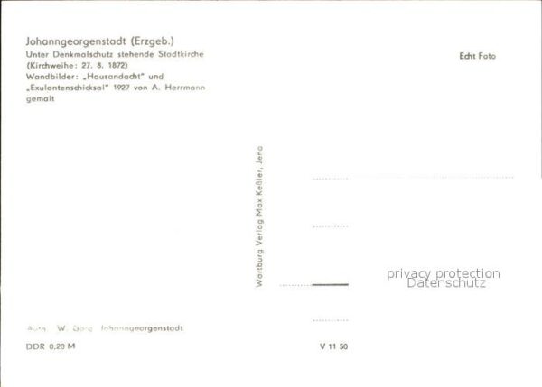 Johanngeorgenstadt Stadtkirche Inneres Wandbilder – Bild 2