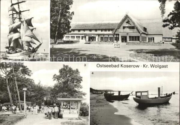 Koserow Ostseebad Usedom Segelschulschiff Wilhelm Pieck Ferienob