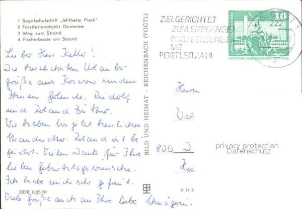 Koserow Ostseebad Usedom Segelschulschiff Wilhelm Pieck Ferienob – Bild 2
