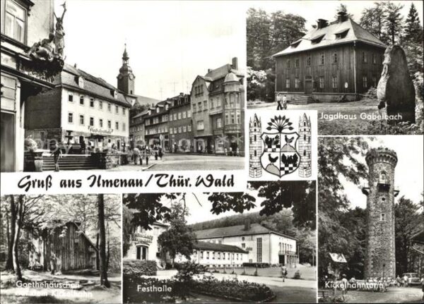 Ilmenau Thueringen Ortspartie Jagdhaus Gabelbach Goethehäu