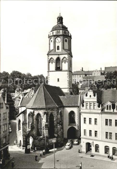 Meissen Elbe Sachsen Markt und Frauenkirche
