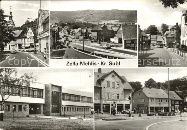 Zella-Mehlis Kirchstr Dr Wilh Külz Platz Thälmann St