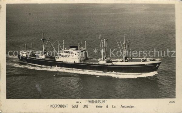 Schiffe Ships Navires M.V. Witmarsum