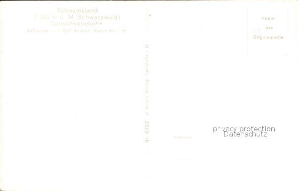 Foto Kellner Rolf Nr. 6727 Seilbahn Schauninsland – Bild 2