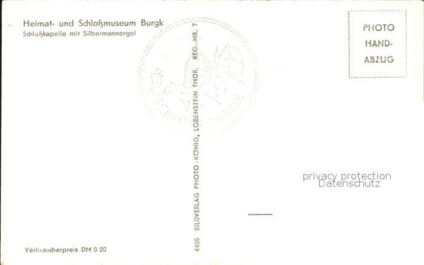 Kirchenorgel Schlossmuseum Burgk Schlosskapelle Silb – Bild 2