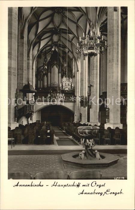 Kirchenorgel Annenkirche Annaberg Erzgebirge