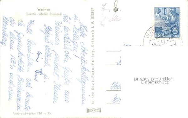 Denkmal Goethe-Schiller Weimar – Bild 2