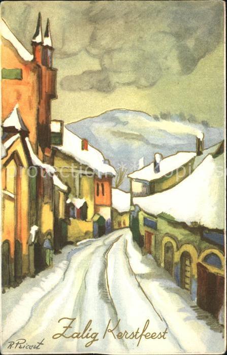 Kuenstlerkarte R. Pricert Weihnachten