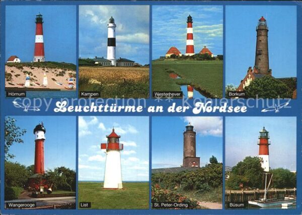 Leuchtturm Lighthouse Nordsee Hörnum Wangerooge Kampen List B
