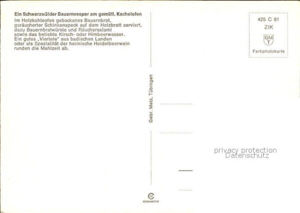 Lebensmittel Bauernvesper Schwarzwald Bauernbrot Sch – Bild 2