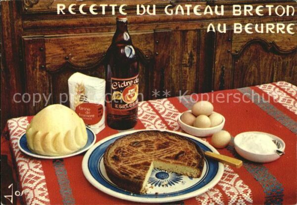 Lebensmittel Rezept Recette Gateau Breton