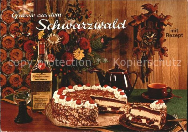 Lebensmittel Rezept Schwarzwälder Kirschtorte Kuckuc