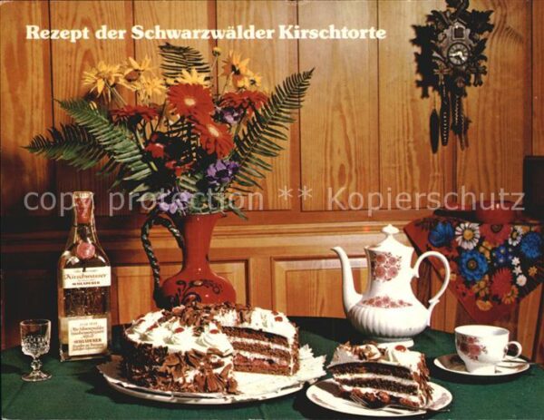Lebensmittel Rezept Schwarzwälder Kirschtorte