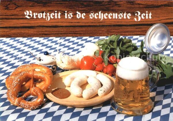 Bier Brezel Weisswurst