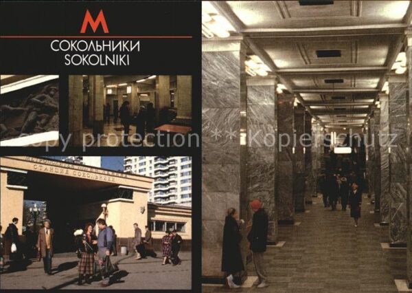 U-Bahn Subway Underground Metro Moskau Sokolniki Station