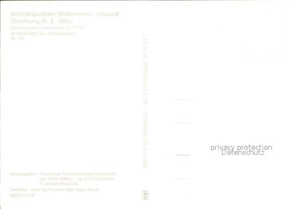 Lokomotive Schmalspurbahn Wolkenstein-Jöhstadt Pre – Bild 2