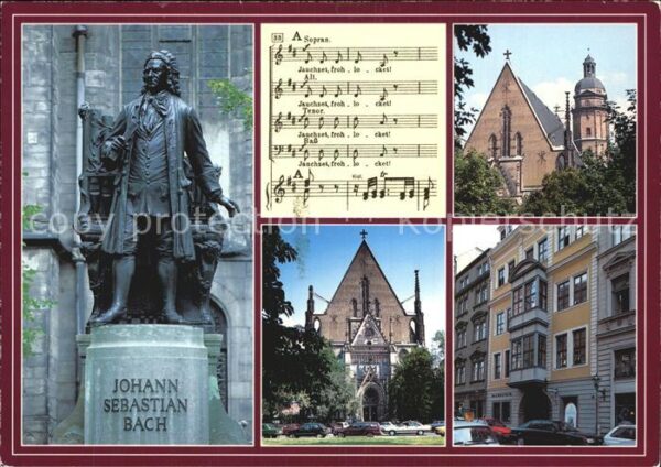 Bach Johann Sebastian Denkmal Leipzig Thomas-Kirche Bachmuseu
