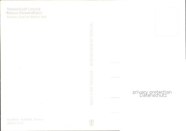 Kirchenorgel Schuke-Orgel Neues Gewandhaus Leipzig – Bild 2