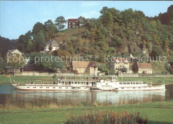 Dampfer Seitenrad Meissen Weisse Flotte Dresden