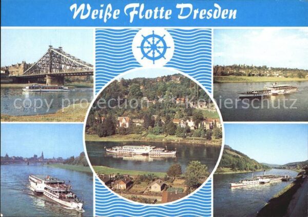 Motorschiffe Weisse Flotte Dresden Blaues Wunder