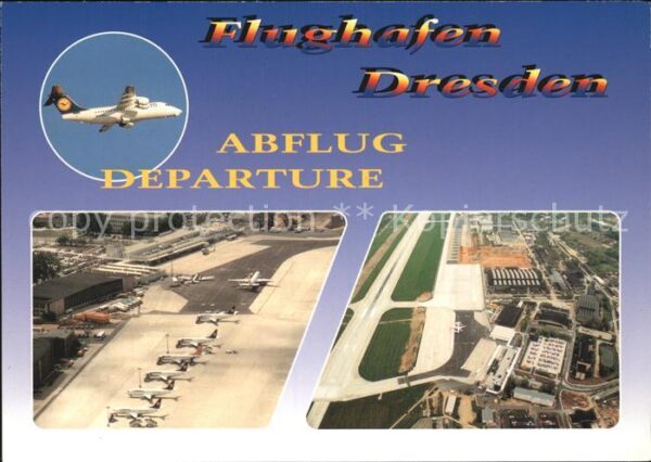 Flughafen Airport Aeroporto Dresdeb Fliegeraufnahme Lufthansa