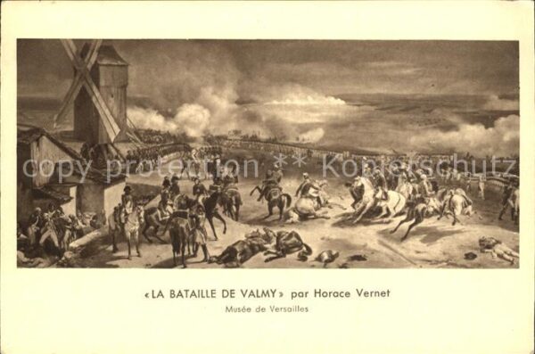 Kuenstlerkarte Horace Vernet La Bataille de Valmy