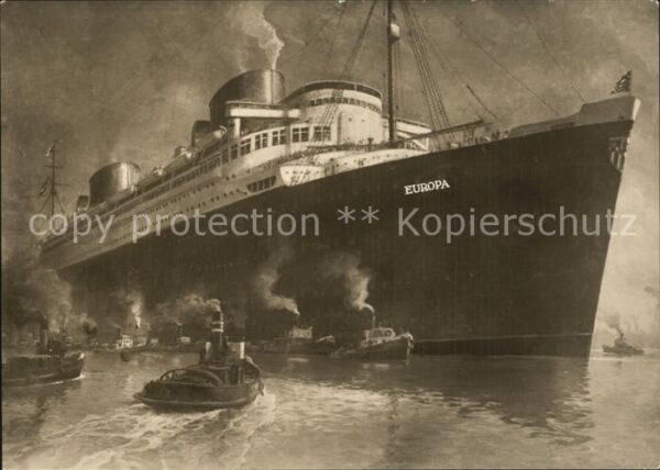 Dampfer Oceanliner Europa Norddeutsche Lloyd