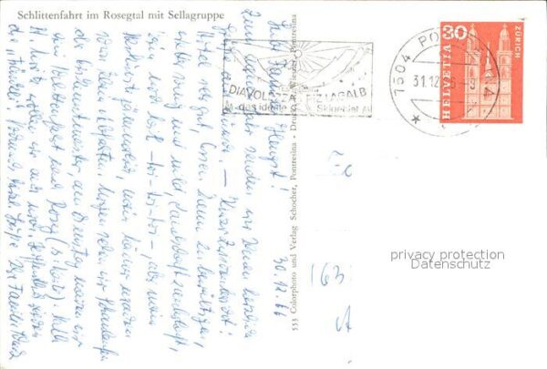 Pferdeschlitten Schlittenfahrt Rosegtal Sellagruppe – Bild 2