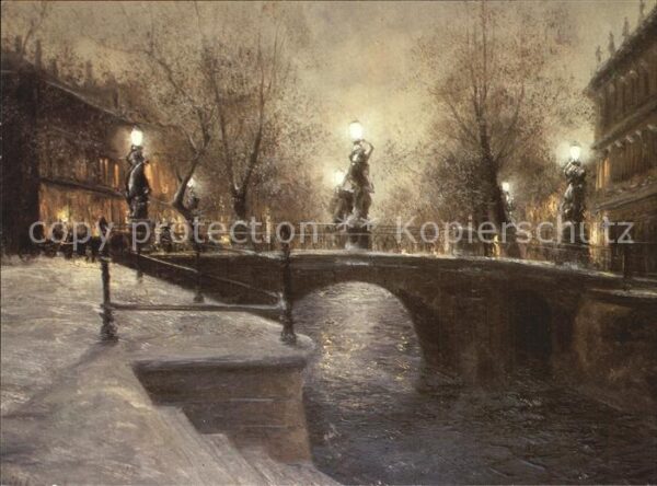 Kuenstlerkarte Gerhard Geidel Potsdam Breite Brücke