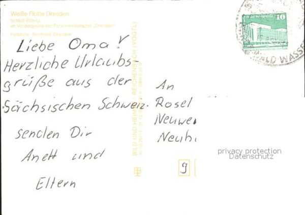 Dampfer Seitenrad Dresden Weisse Flotte Dresden Schloss P – Bild 2