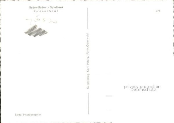 Casino Spielbank Baden-Baden Grüner Saal – Bild 2