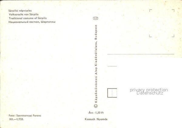 Trachten Ungarn Sarpilis – Bild 2