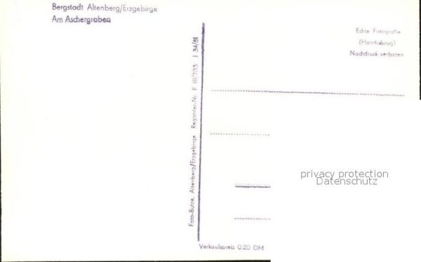 Altenberg Erzgebirge Bergstadt Am Aschergraben – Bild 2