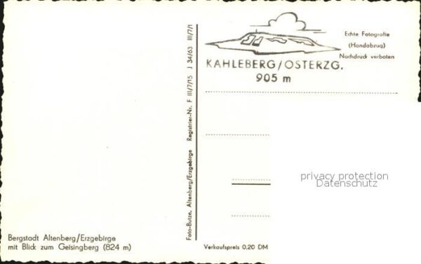 Altenberg Erzgebirge Bergstadt Geisingberg – Bild 2
