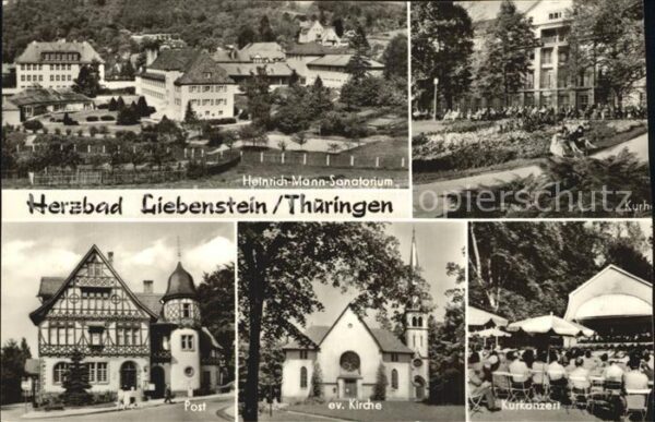 Bad Liebenstein Heinrich-Mann-Sanatorium Ev. Kirche Pos