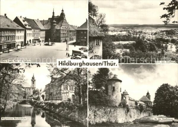 Hildburghausen Marx-Engel-Platz Rathaus Algemeine Beru