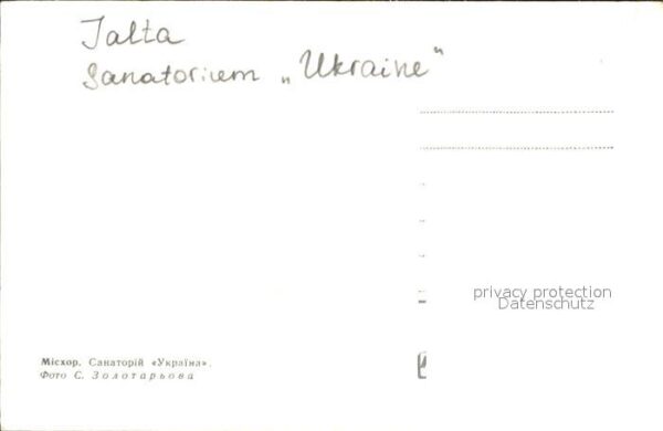 Jalta Yalta Krim Crimea Sanatorium Ukraine – Bild 2