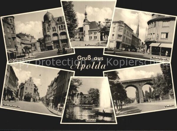 Apolda Bahnhofstrasse Rathaus Viadukt