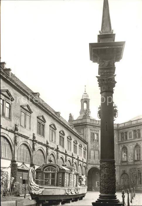 Dresden Stallhof Johanneum Gewehrgalerie Säule