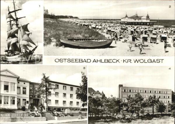 Ahlbeck Ostseebad Segelschulschiff Wilhelm Pieck Seebrück