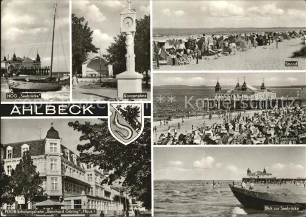 Ahlbeck Ostseebad Seebrücke Konzertplatz Strand