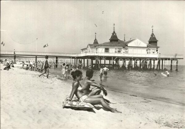 Ahlbeck Ostseebad Strand Seebrücke